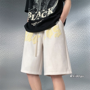 XZ616 夏季新款麂皮绒发泡短裤休闲裤 TY849 P45控55图片