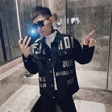 秋冬社会小伙休闲水洗牛仔翻领工装外套夹克主推HA01-P135控165，男装夹克，星座308A