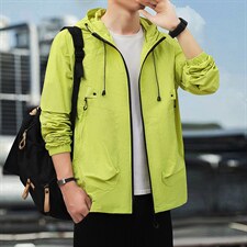 春夏季男士防晒衣连帽潮流休闲夹克外套皮肤衣潮流A266-FS002-P35，男装防晒衣，电商A266