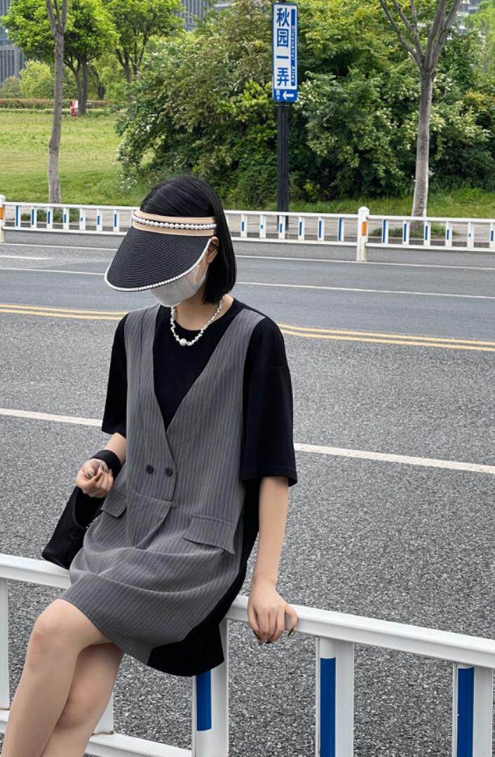 2022拼接假两件连衣裙，女装连衣裙，雷洛奇丽