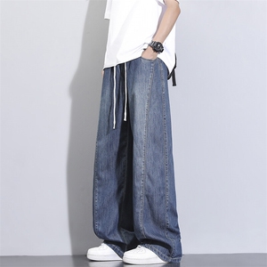 夏季新款莱赛尔薄款松紧宽松直筒裤K2558 P55图片