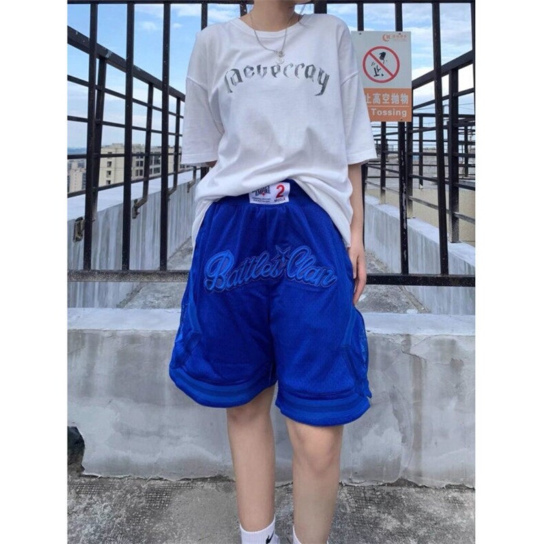 夏季新款刺绣运动透气篮球短裤五分裤男宽松百搭休闲裤D45,男装牛仔裤,星座1116A（原606A-3）