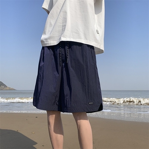 春夏新款防水速干绣标开衩短裤大码 M~4XL XZ604-DK205-P35控48图片