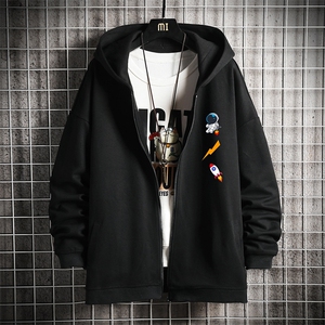 KS21165-P38加绒款-P43连帽开衫卫衣男运动外套大码班服网格,墨绿紫色搭配针织衫图片