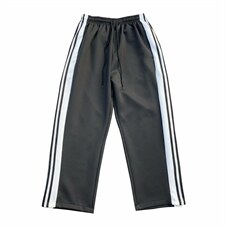 新品ins潮牌侧排扣阔腿宽松运动裤男百搭学生直筒潮流条纹7360-35,男装休闲裤,星座1008