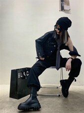 泼墨牛仔外套，其它，Alissa Lin