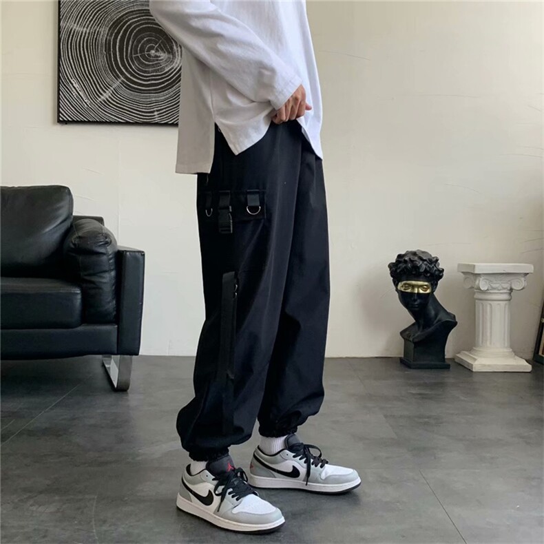 嘻哈夏款潮街舞拉链显瘦大码哈伦运动休闲工装裤现货K1103-P35,男装休闲裤,星座512-4