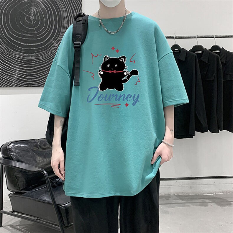 230g重磅纯棉短袖t恤男大码半袖半截袖DX17412-P20,男装T恤,电商A040