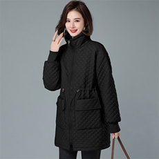 2022冬季新款简约保暖加绒外套时尚百搭显瘦棉服，女装棉衣/棉服，阿丹