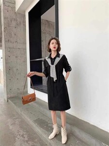 【现货】秋季新品连衣裙 欧韩时尚,女装连衣裙,圣伊敏