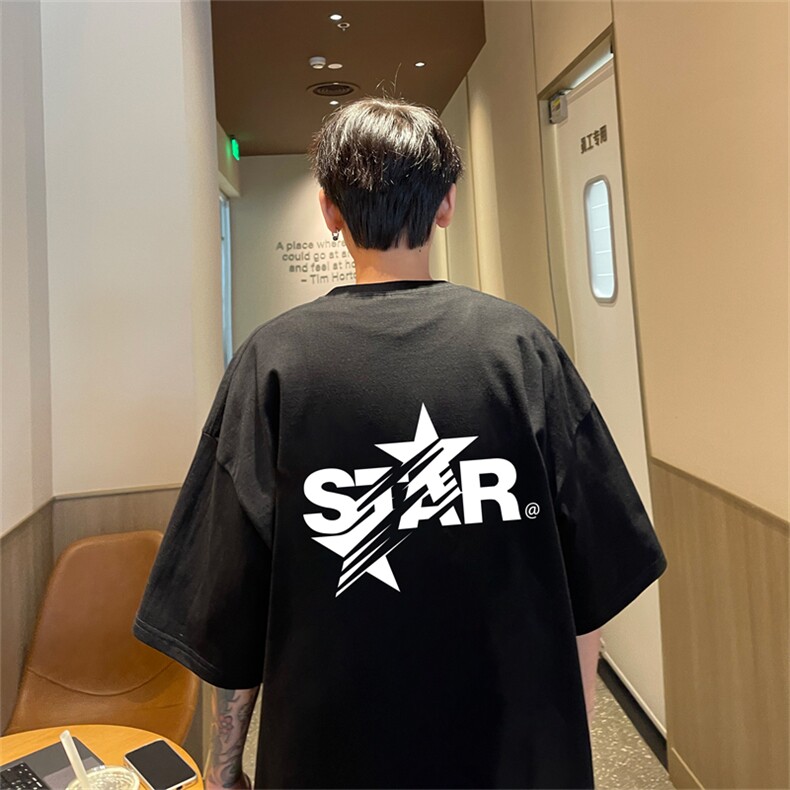 220g纯棉美式夏季短袖t恤男DT411-特批19控38,男装T恤,电商B370