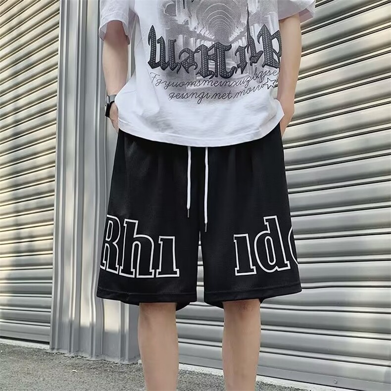 短裤流行原宿夏季直筒潮休闲裤男时尚潮牌工装裤D1046 310B-1-P20图片