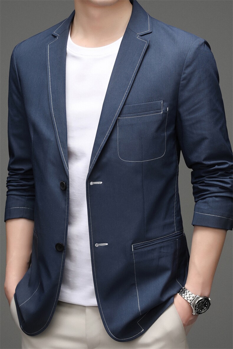 BEA6629983钱塘2020-2中青年男士时尚休闲简约春秋季西服外套P183,男装西服,钱塘207-2