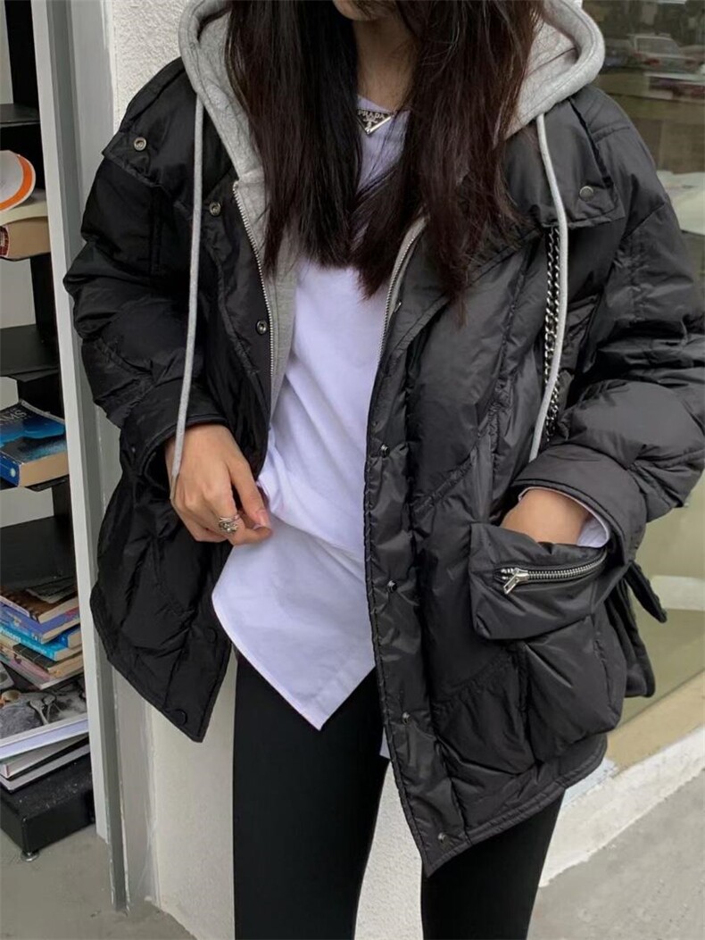 假两件短款衣，女装棉衣/棉服，里奈(1F)