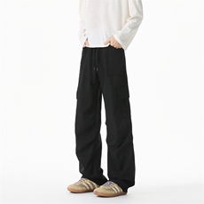 新款伞兵工装裤男女潮夏季日系宽松褶皱工装痞帅长裤310A-972-P38，男装工装外套，四季星座310A