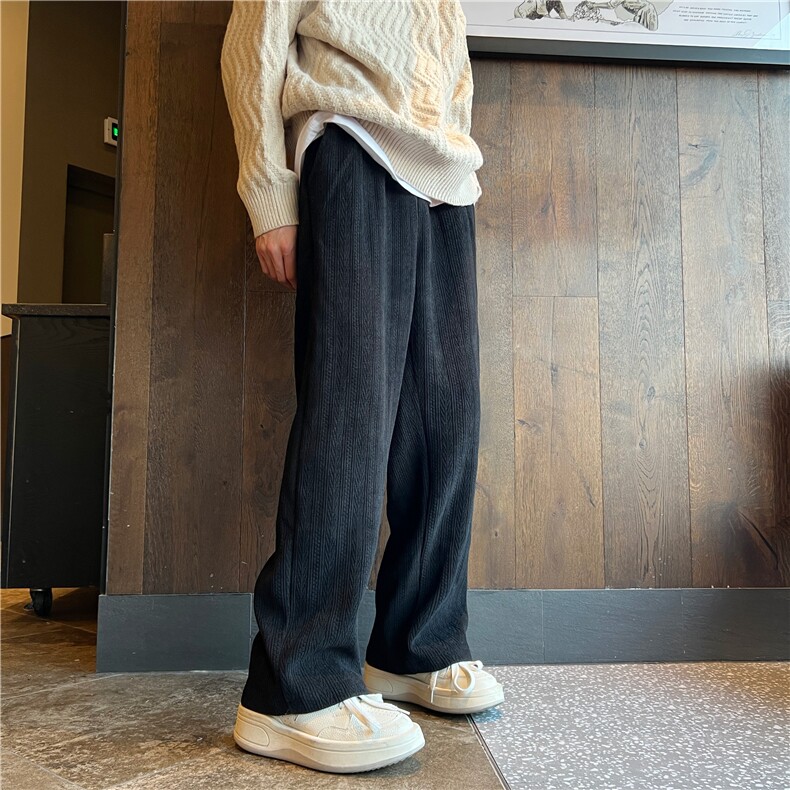 23冬超厚雪尼尔麦穗纹加绒加厚中性现货XZ603-K866-P60控78,男装休闲裤,星座603
