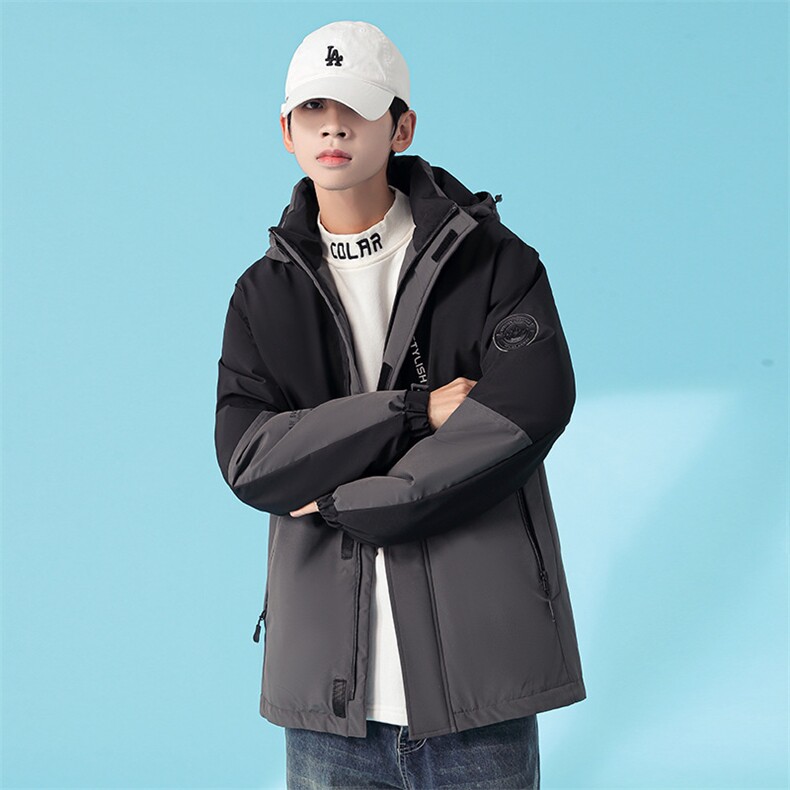 羽绒服男中长款青年学生潮流保暖加厚白鸭绒男士款外套7518-P145,男装羽绒服,星座1210A