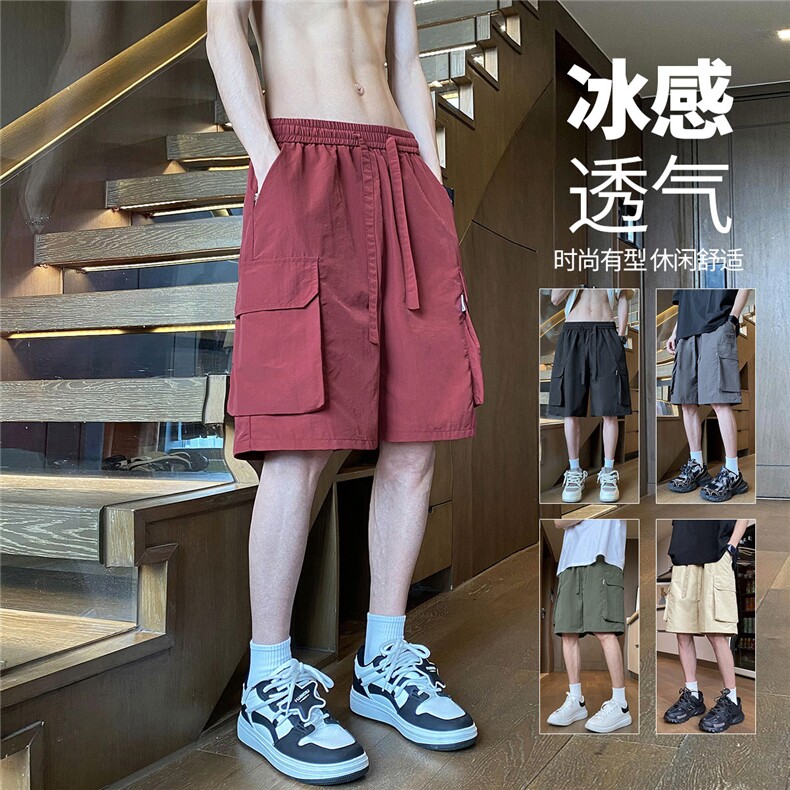DK11 特P30 控58 品质保障！夏季冰丝速干工装大口袋情侣休闲短裤图片