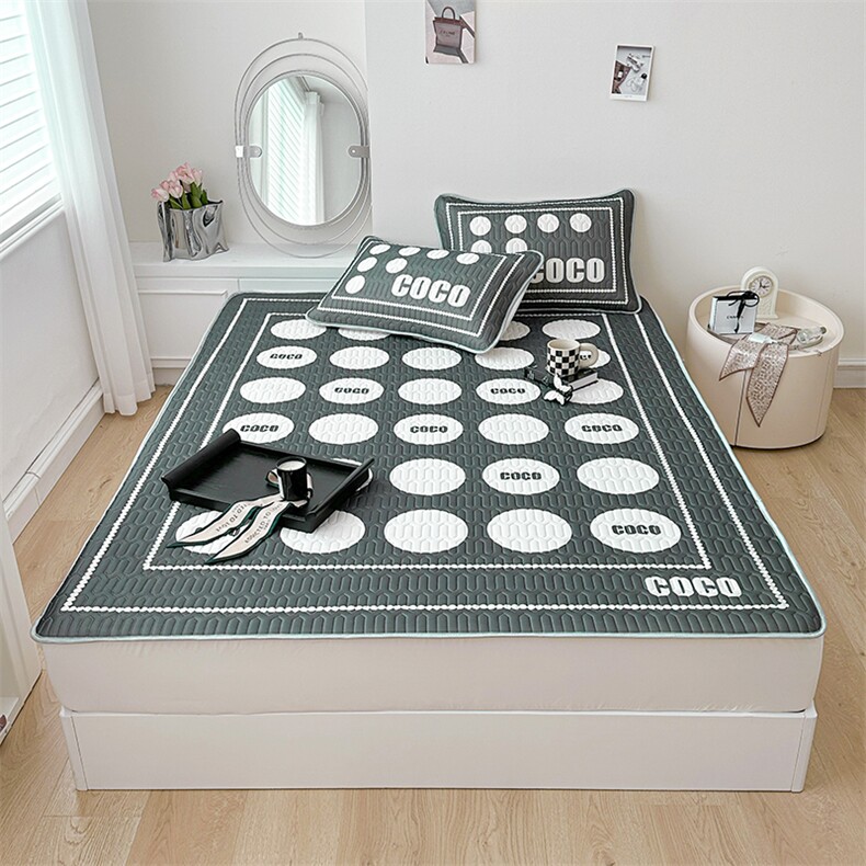 2023新款冰丝印花乳胶凉席，凉席，一起卖家纺