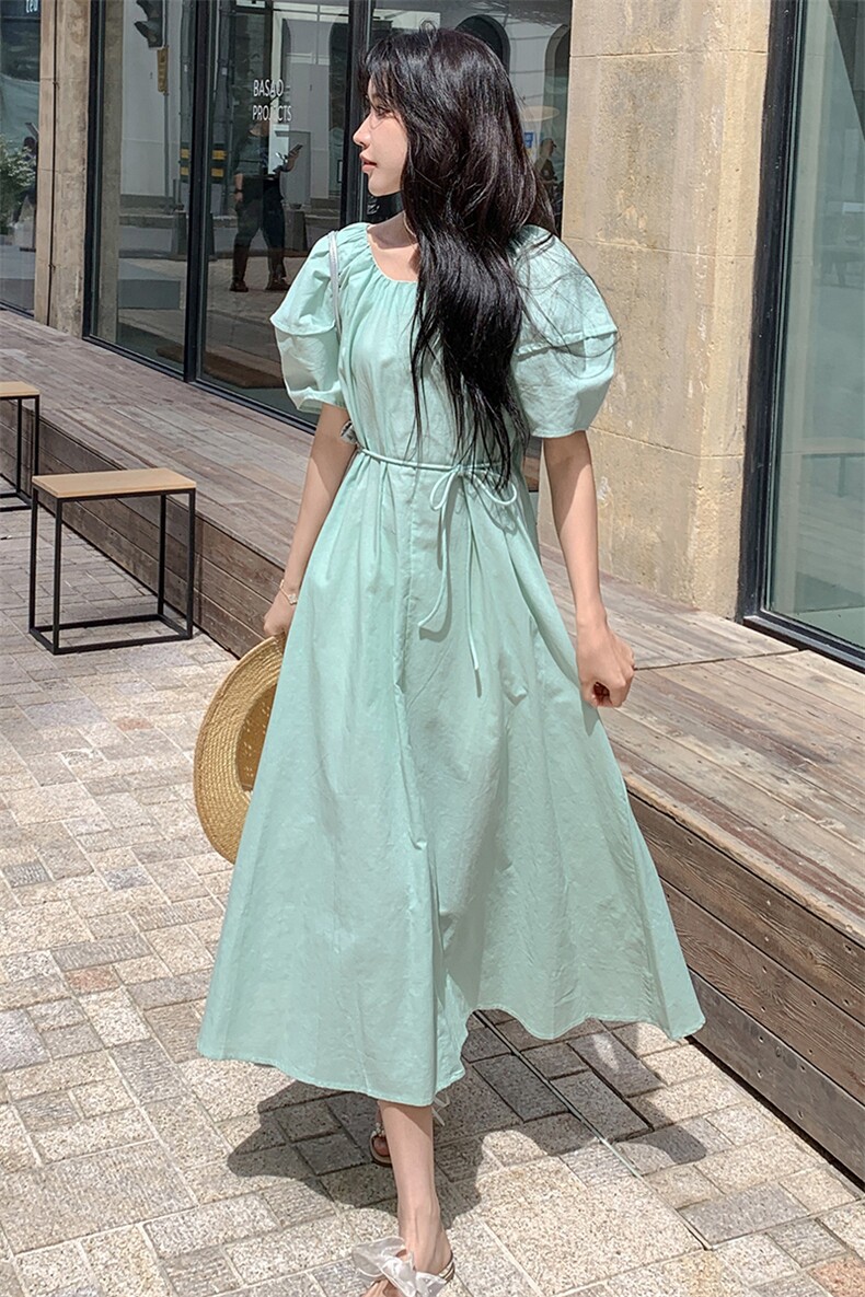 2024新款绿色长裙212-8835-P115-K169,女装连衣裙,浙宝212A