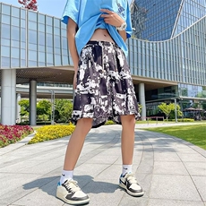 短裤男沙滩宽松休闲潮流外穿中裤百搭韩版五分裤DK104，男装牛仔裤，星座1116A-1（原606A）