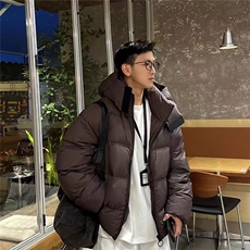 (网图)90白鸭绒178-214克泡芙保暖潮牌羽绒服313B-18119-P330，男装羽绒服，星座313B