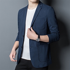BEA6629966钱塘2020-2中青年男士春秋薄款时尚休闲西服外套P190，男装西服，钱塘207-2