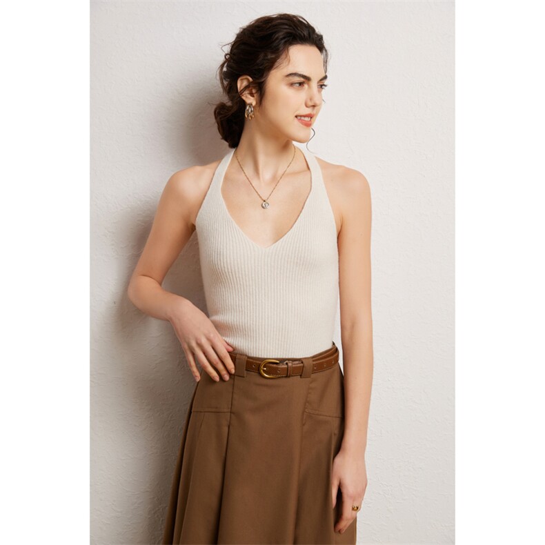 2024年秋冬季新款女时尚百搭显瘦背心吊带，女装背心吊带，亿嘉羊绒