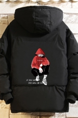 MY16051-P100加厚加绒连帽衣男大码服男面包服男砖墙挂拍，男装棉衣，电商A040A