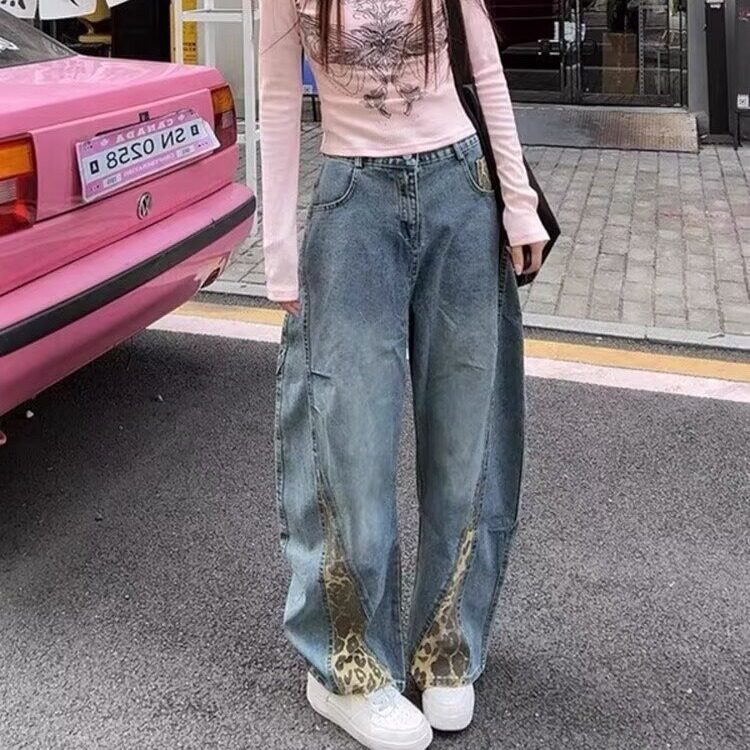春夏破洞牛仔裤宽松显瘦垂感窄版遮肉休闲裤NZQ69,男装牛仔裤,星座516A