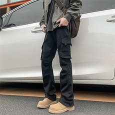 A408-1-23K60647-P65-X88-M-3XL美式高街休闲直筒小脚工装牛仔裤，男装牛仔裤，电商A408