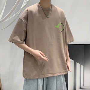 2025夏季 原创设计oversize港风宽松休闲T恤 B266-DX07-P30图片