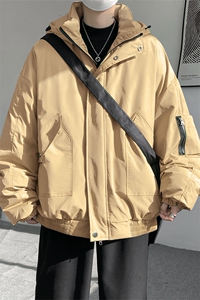 棉服男冬季新款港风宽松连帽棉衣MF9006-P90图片