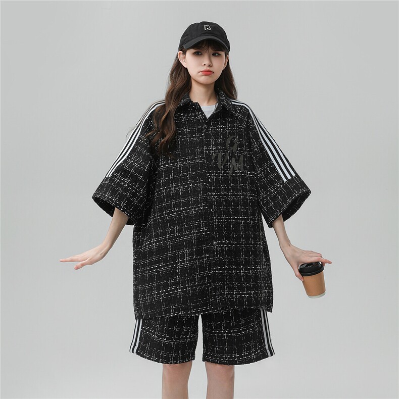 1小香风印花大码M-5XLDCS9018P45DK8797P40套装DTZ9028P85，男装休闲套装，星座226-2