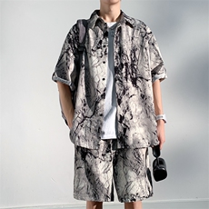 1短衬CS77033特P25DK77055特P18无差价套装TZ77066特P43大码M-5XL，男装休闲套装，星座226-2