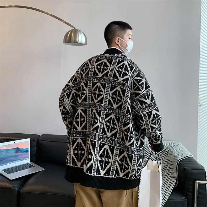 毛衣男冬季韩版潮流宽松V领毛衣外套M83P48,男装针织衫/毛衣,星座1116-2