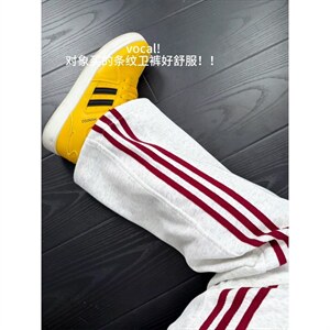 有货。三条杠卫裤男裤子直筒运动休闲长裤K6892-P36图片