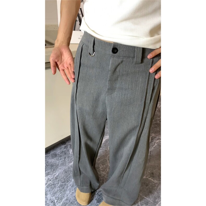 现货（量大价优)~TR原版面料夏季垂感显瘦西装弯刀裤K06019P55,男装西服套装,星座1004（原星座815-3）