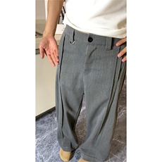 现货（量大价优)~TR原版面料夏季垂感显瘦西装弯刀裤K06019P55，男装西服套装，星座1004（原星座815-3）