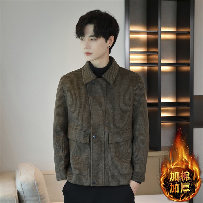 K2417-P1502025秋冬男士加棉加厚休闲百搭青年夹克外套,男装夹克,星座507A（原星座306B-2）