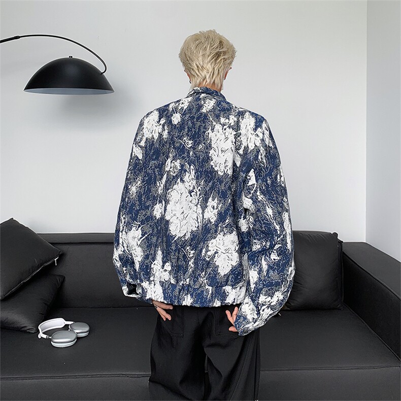 春秋工装外套女宽松街头情侣休闲百搭夹克棒球服学生JK08535-P63,男装夹克,星座308B-1