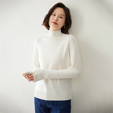 时尚半高领女士羊绒衫保暖显瘦优雅气质高品质35%羊绒材质，女装羊绒衫，迎冬羊绒