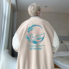摇粒绒棒球服男大码开衫卫衣男夹克BF86341-P65，男装夹克，电商A040