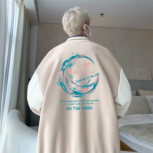 摇粒绒棒球服男大码开衫卫衣男夹克 BF86341-P65图片