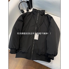 现货美式高街休闲棉衣夹克三防立领纯色户外工装加厚棉服外套，男装夹克，电商A486