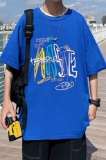 1图案已注册港风日系中性情侣大码M-5XL风短袖DT7735P28控45，男装T恤，星座226-2