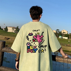 量大优供视频重磅麂皮绒短袖T恤男JPDX244-特P19，男装T恤，电商B367