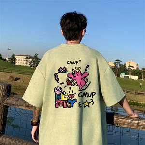量大优  供视频  重磅麂皮绒短袖T恤男JPDX244-特P19图片