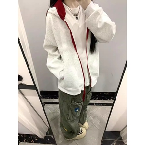 潮流简约文艺原宿百搭流行新款日系华棉复合连帽卫衣时尚WY040图片