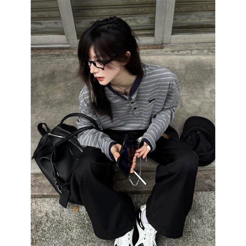 原版小狗刺绣纯棉长袖衬衫ZC0138-特批40图片